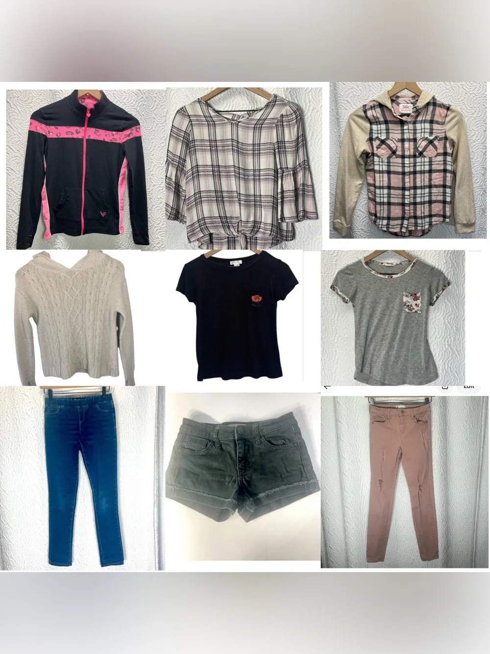 Girls Size 10/12 Essential Outfit Bundle – 9 Pieces